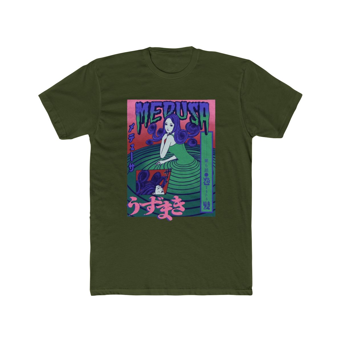 Junji Ito - Medusa Uzumaki T Shirt - Crunchyroll Exclusive - alternate angle 5, merchandise
