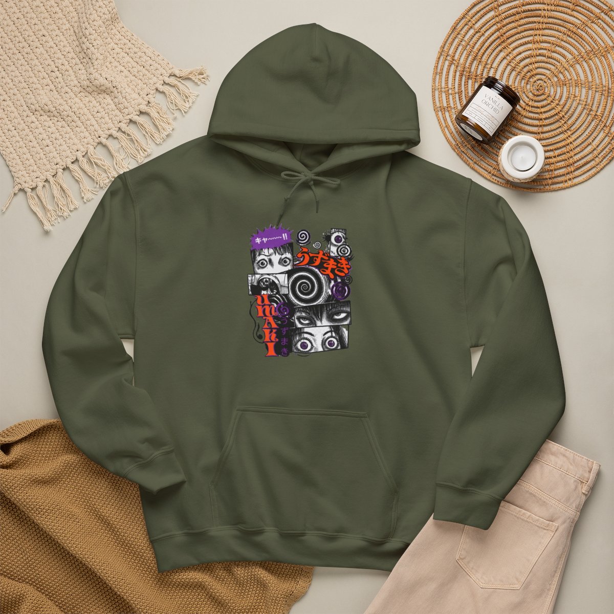Junji Ito - Uzumaki Eyes Hoodie - Crunchyroll Exclusive | Junji