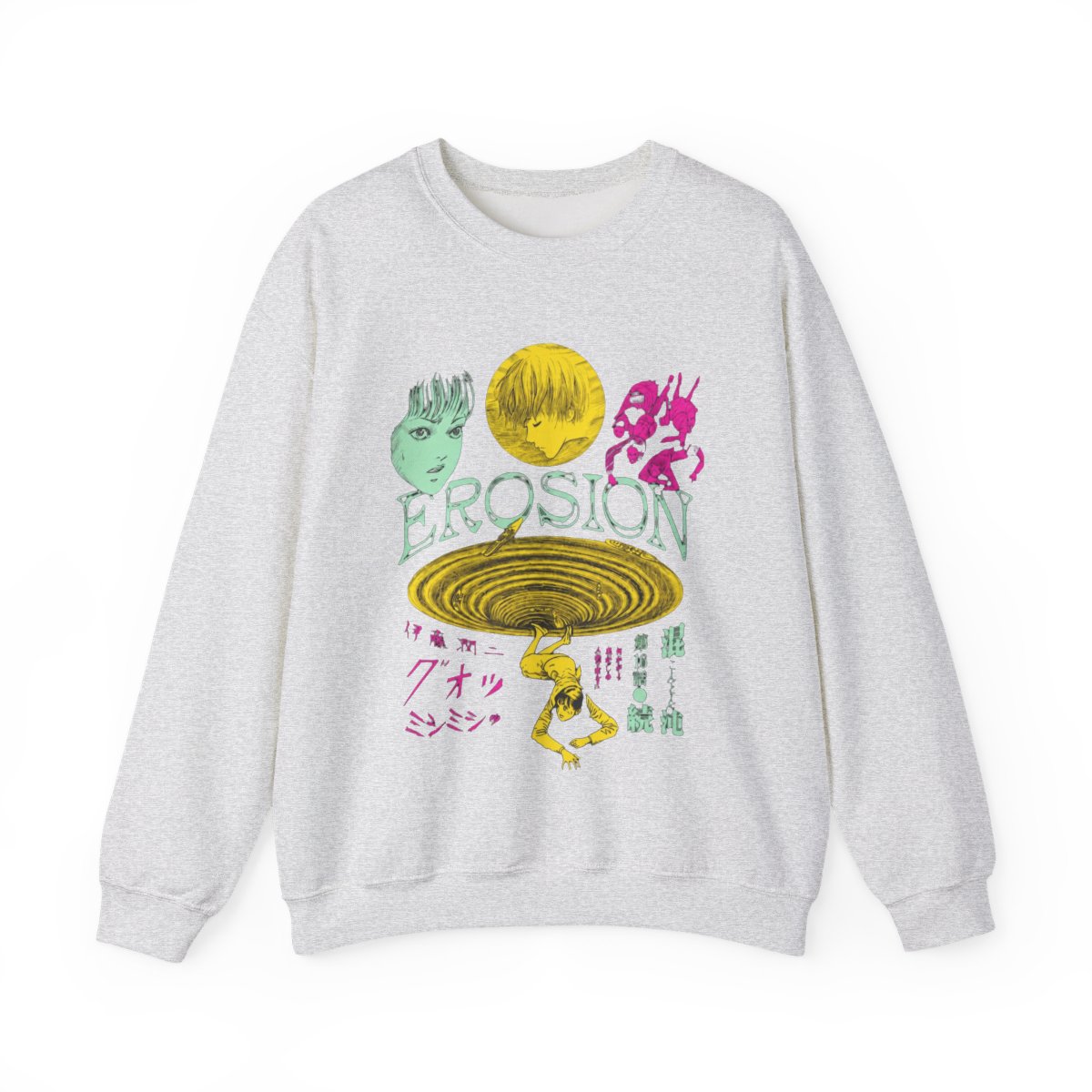 Junji Ito - Erosion Crew Hoodies - Crunchyroll Exclusive - alternate angle 3, merchandise