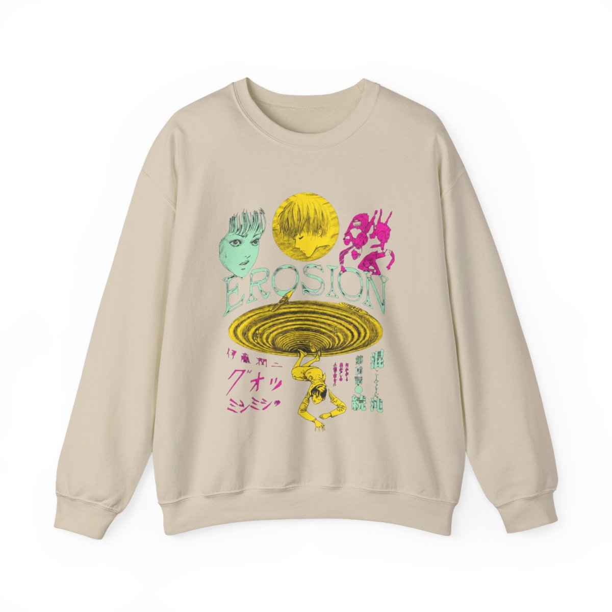 Junji Ito - Erosion Crew Hoodies - Crunchyroll Exclusive - alternate angle 5, merchandise