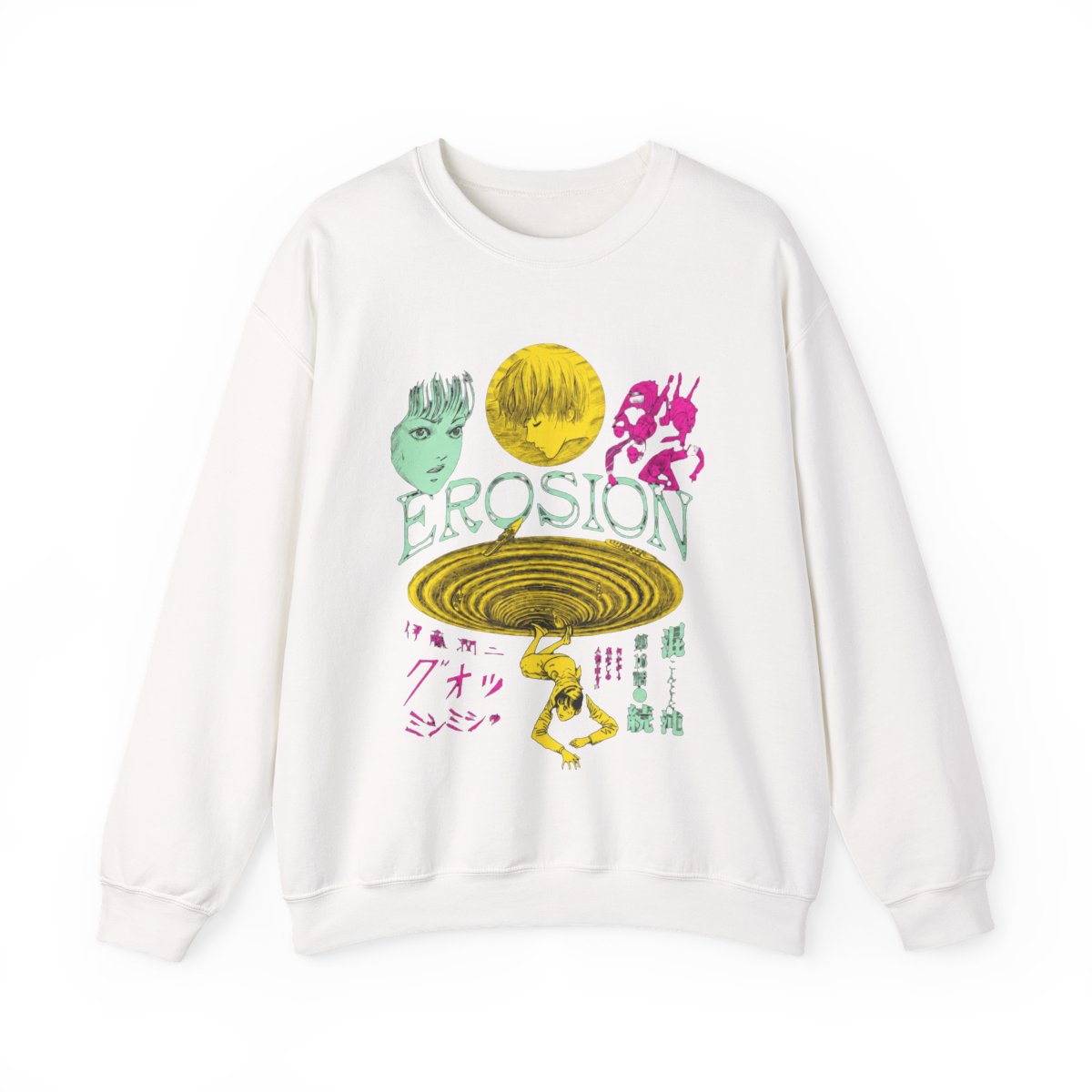 Junji Ito - Erosion Crew Hoodies - Crunchyroll Exclusive - alternate angle 2, merchandise