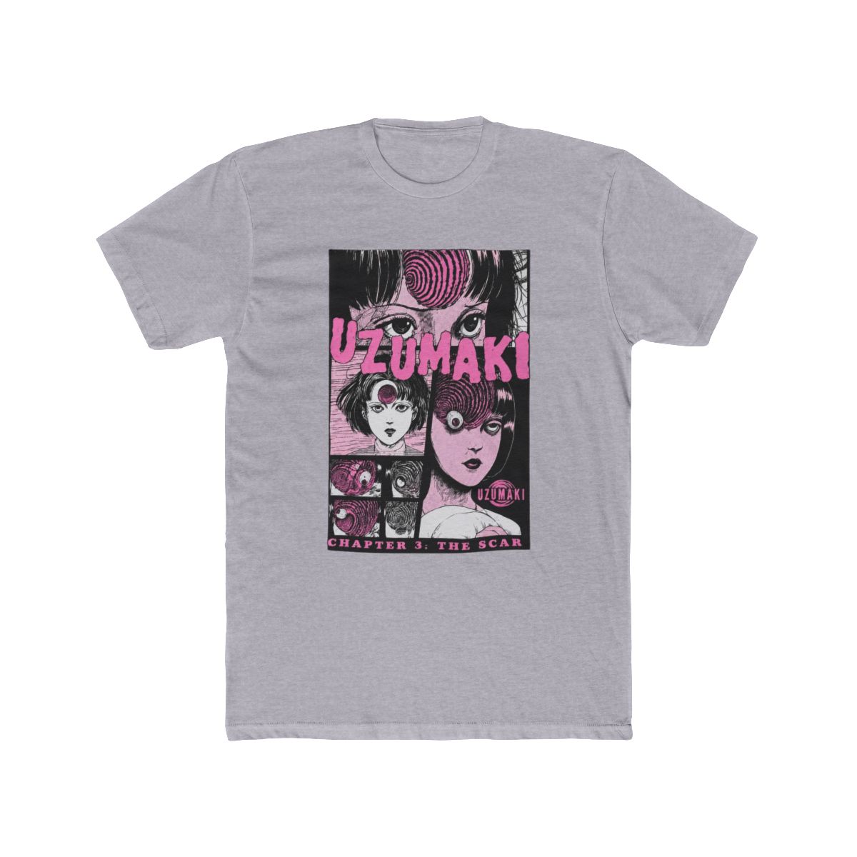 Junji Ito Uzumaki The Scar Pink Panels T Shirt