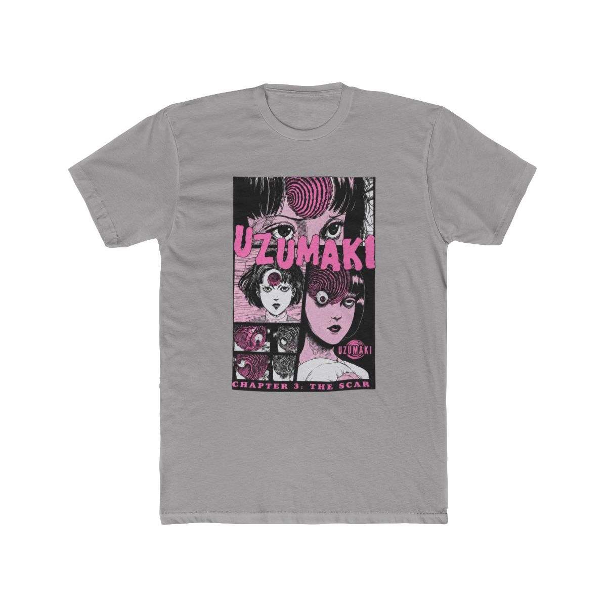 Junji Ito Uzumaki The Scar Pink Panels T Shirt - Official T-Shirts merchandise