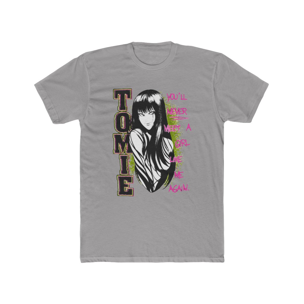 Junji Ito Tomie Portrait Quote Dark Wash T Shirt - Official T-Shirts merchandise