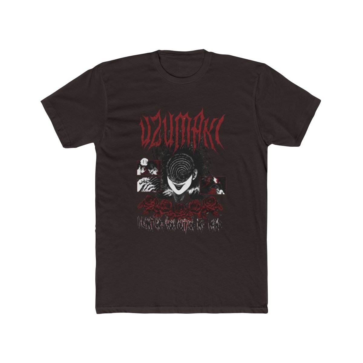 Junji Ito Uzumaki Out Of My Mind T Shirt - alternate angle 2, merchandise