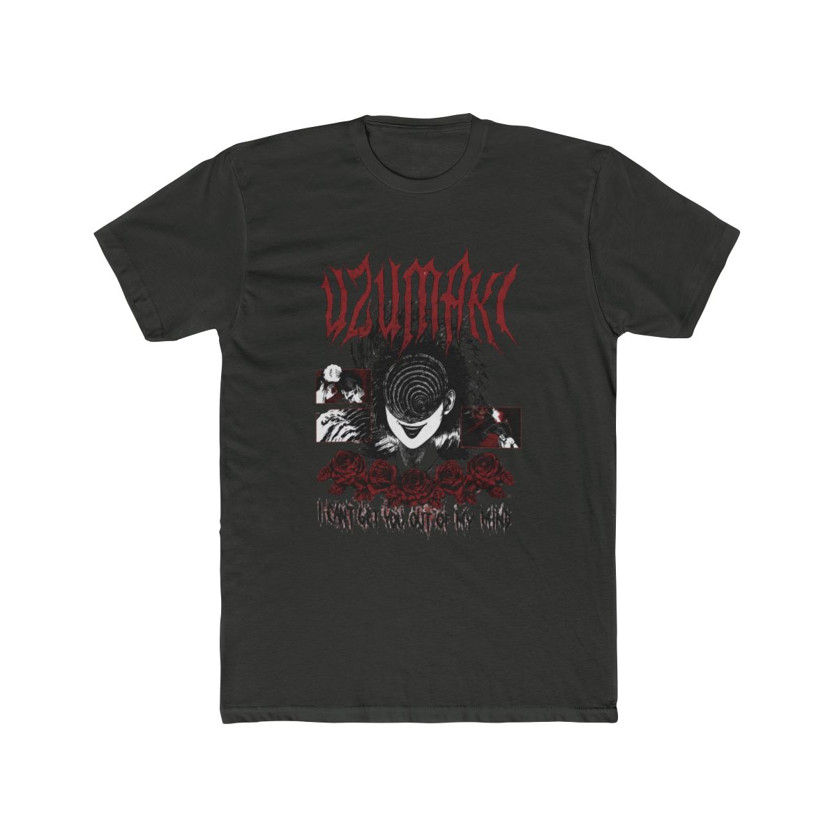 Junji Ito Uzumaki Out Of My Mind T Shirt - alternate angle 5, merchandise
