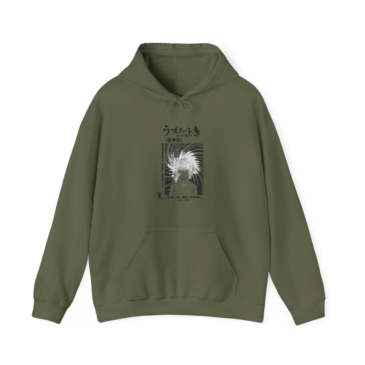 UZUMAKI Tonal Manga Portrait Hoodie | Junji Ito - alternate angle 4, merchandise