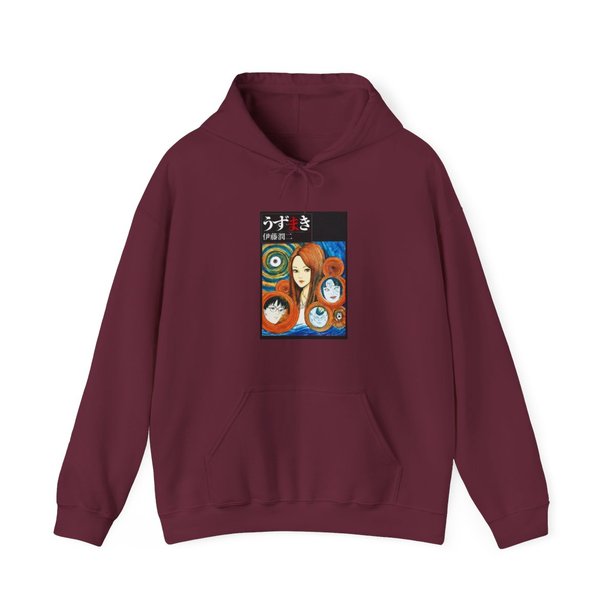 UZUMAKI Manga Cover Hoodie | Junji Ito - alternate angle 3, merchandise