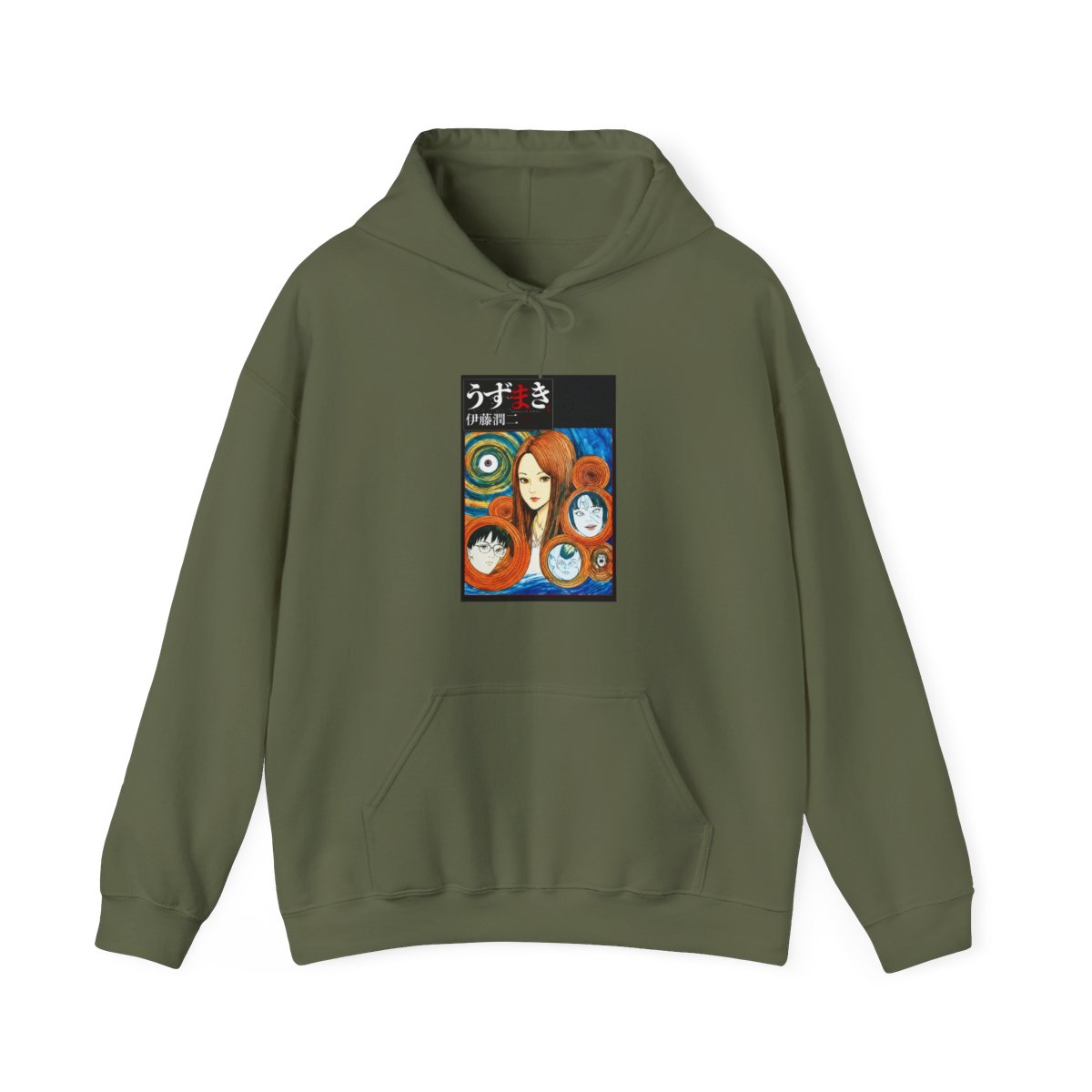 UZUMAKI Manga Cover Hoodie | Junji Ito - alternate angle 4, merchandise