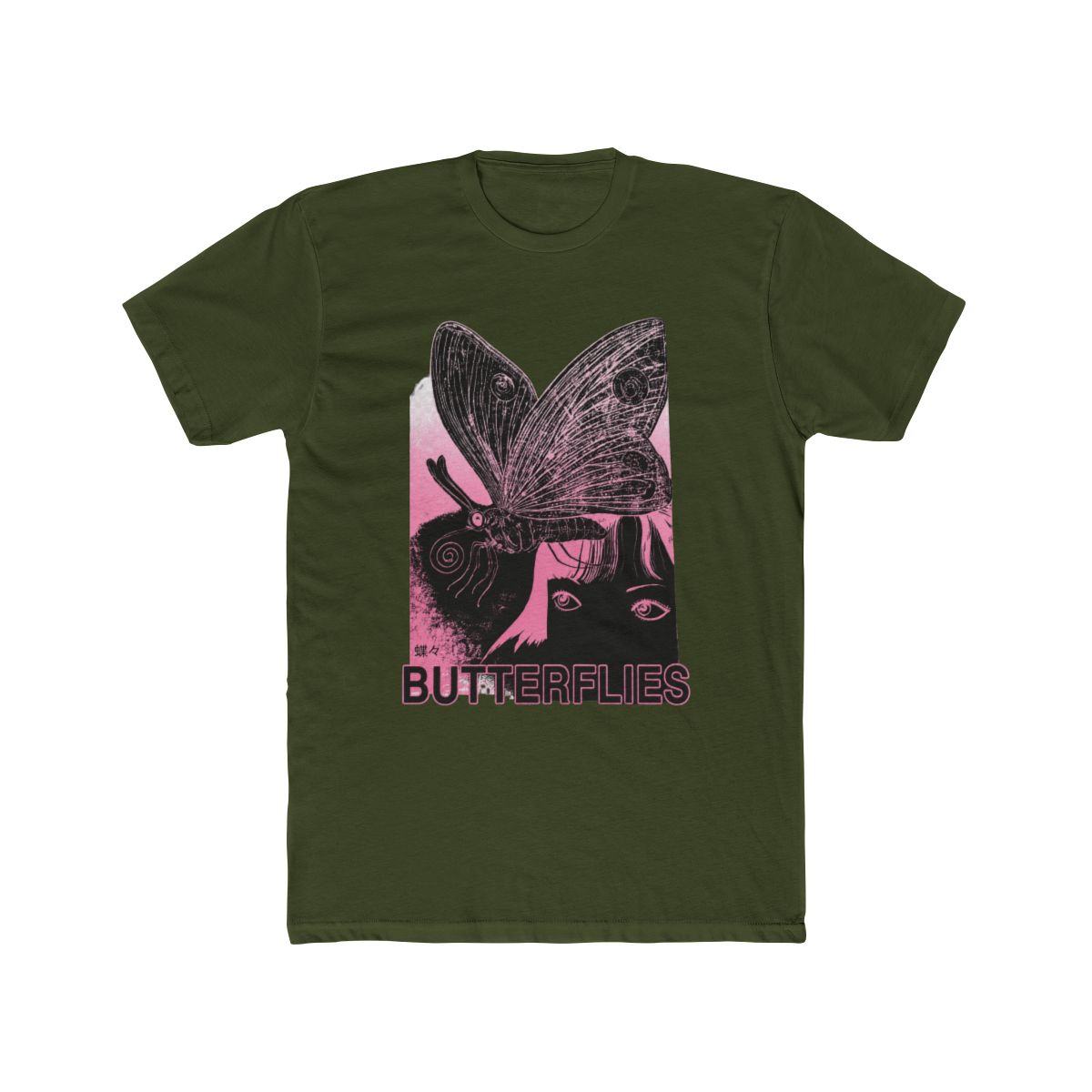Junji Ito Uzumaki Butterflies T Shirt - alternate angle 4, merchandise