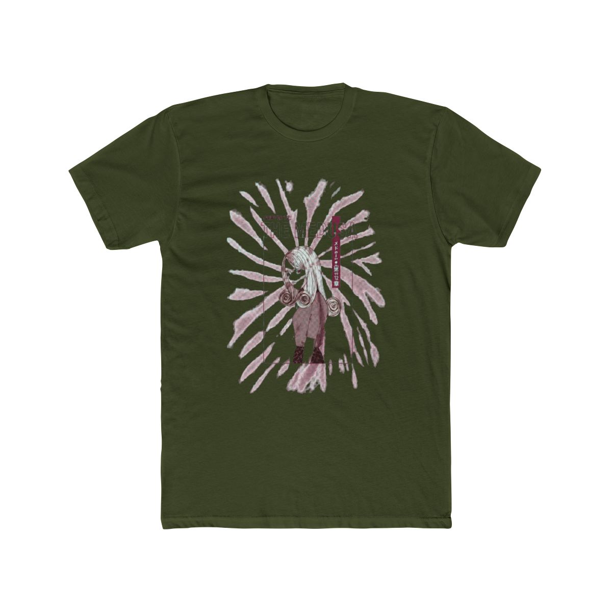 Junji Ito Uzumaki Medusa Pink Tie-Dye T Shirt - alternate angle 5, merchandise