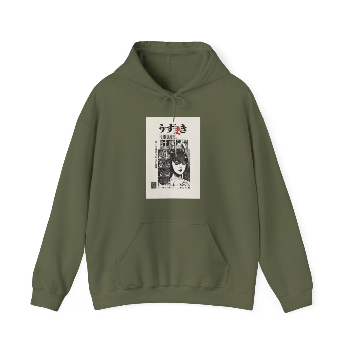 UZUMAKI Manga Panels Illustrated Hoodie | Junji Ito - alternate angle 4, merchandise