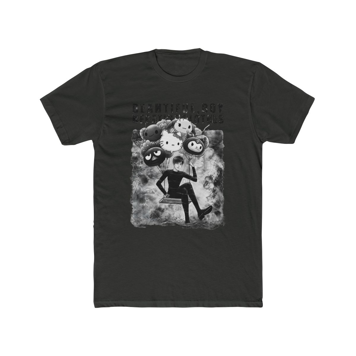 JUNJI ITO x Sanrio Rugged T Shirt | THE BOY IN BLACK - alternate angle 5, merchandise