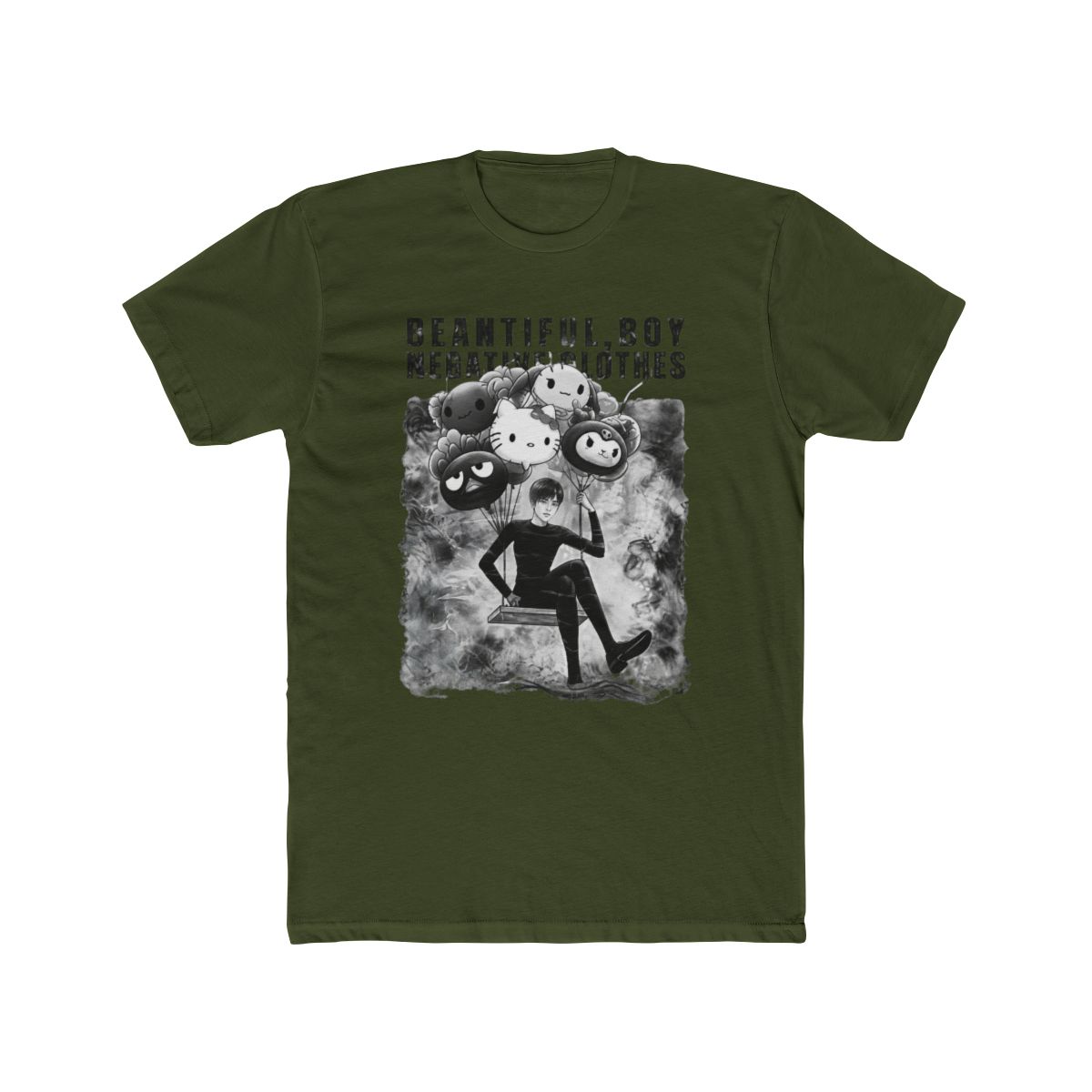 JUNJI ITO x Sanrio Rugged T Shirt | THE BOY IN BLACK - alternate angle 4, merchandise