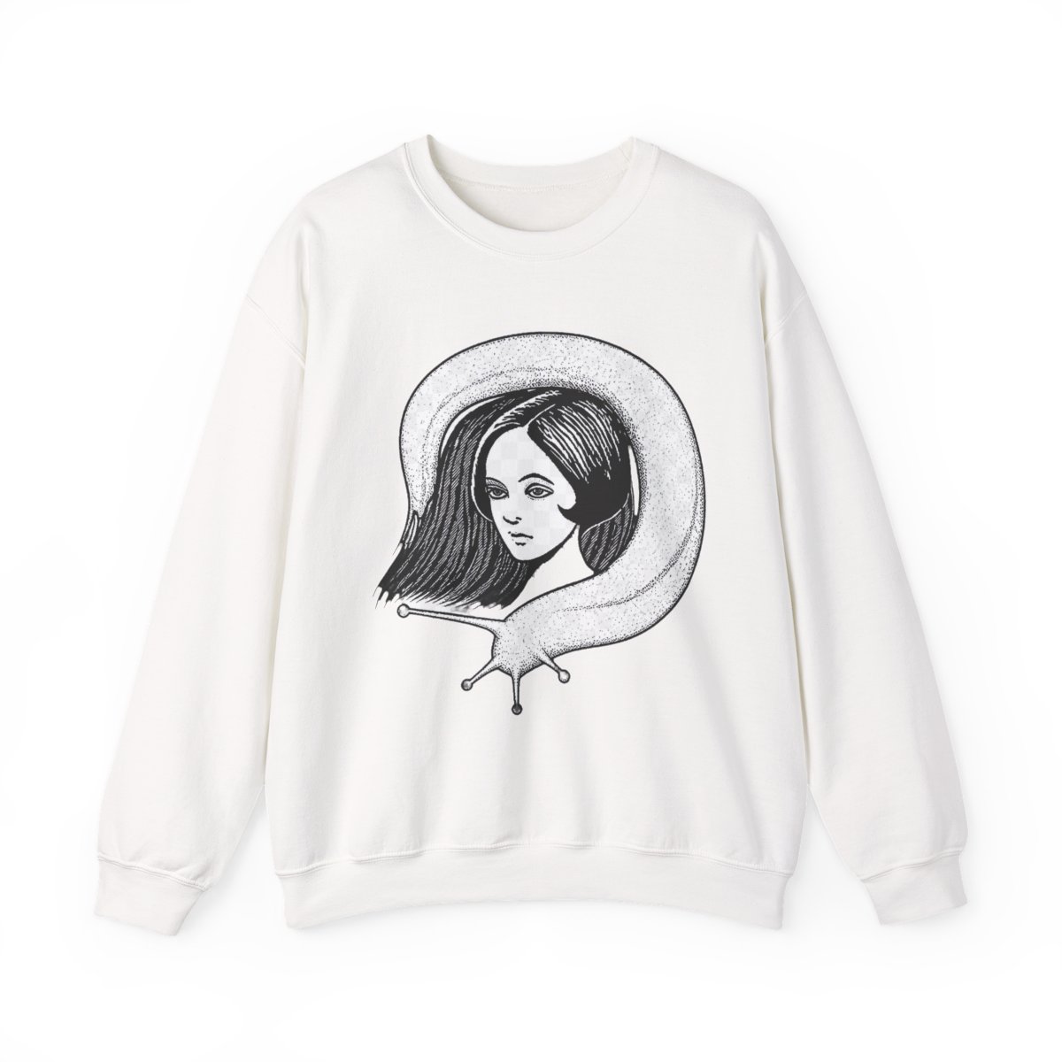 Junji Ito 'Slug (Black & White) Knitted Hoodies | Eyesore Merch - Official Sweatshirts merchandise