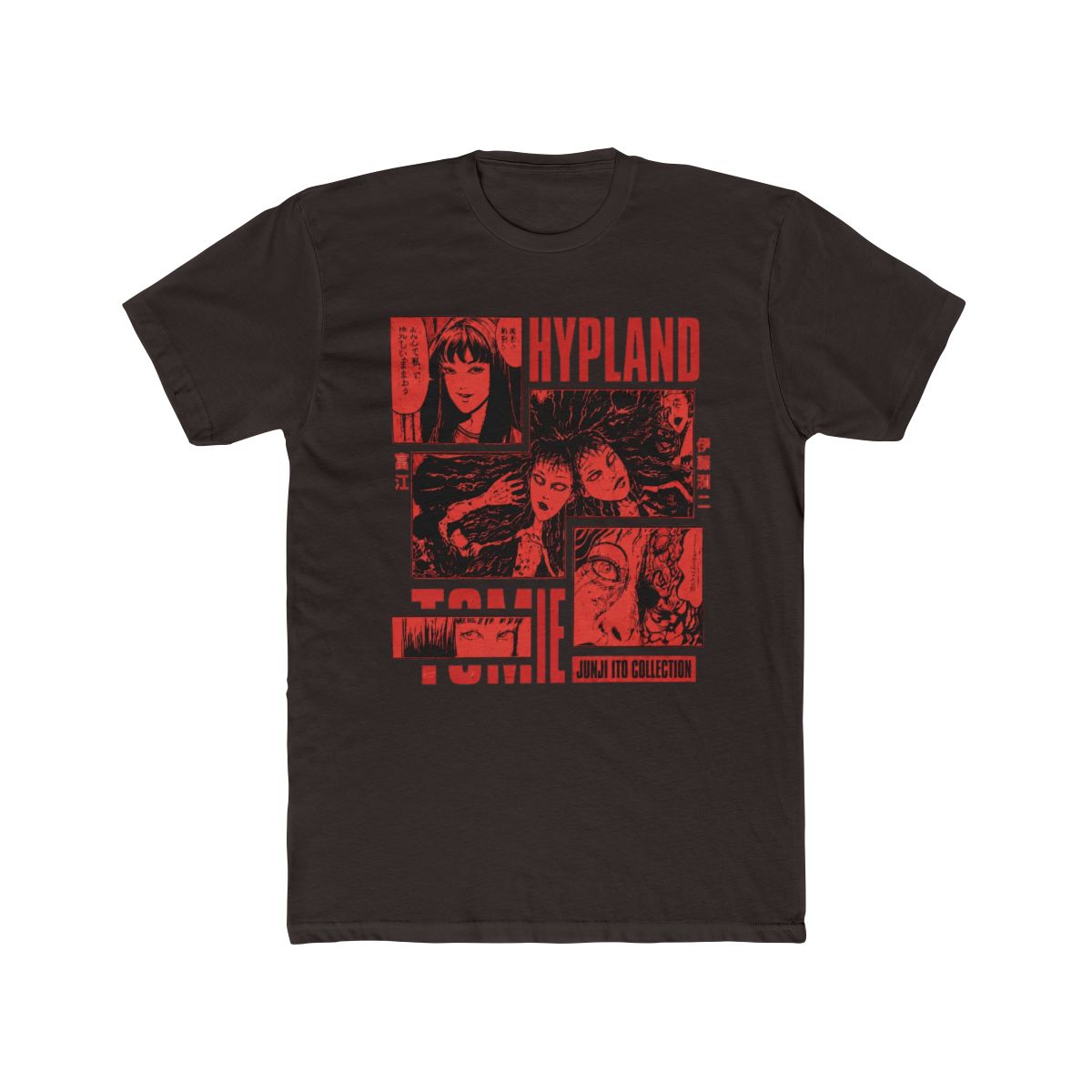 HYPLAND x Junji Ito Tomie Blocks Black T Shirt - alternate angle 2, merchandise