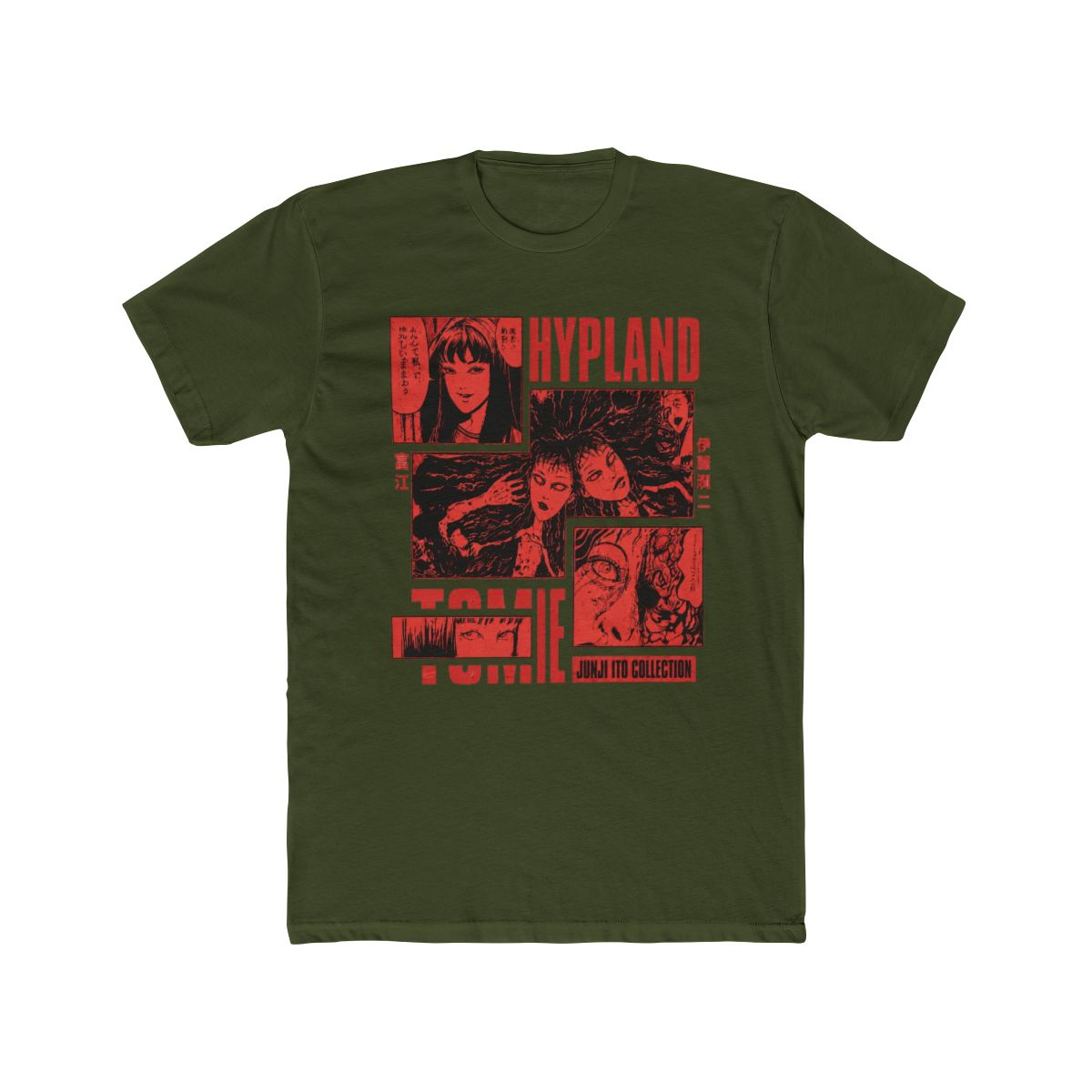 HYPLAND x Junji Ito Tomie Blocks Black T Shirt - alternate angle 4, merchandise