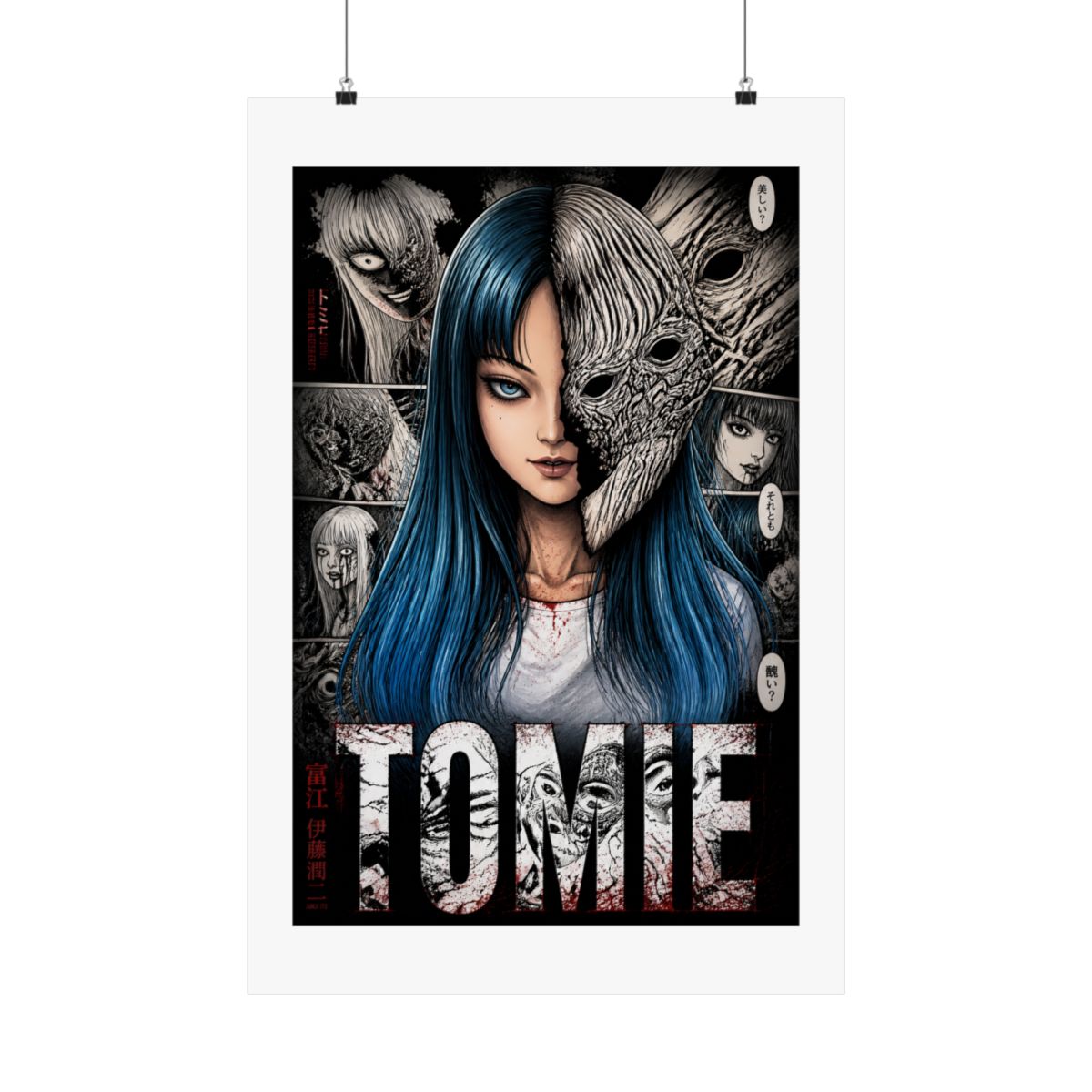 ABYSTYLE GB Eye Junji Ito Tomie Unframed Maxi Poster 24"x36" Anime Wall Art for Home Room Bedroom Office Decor Merch Gift