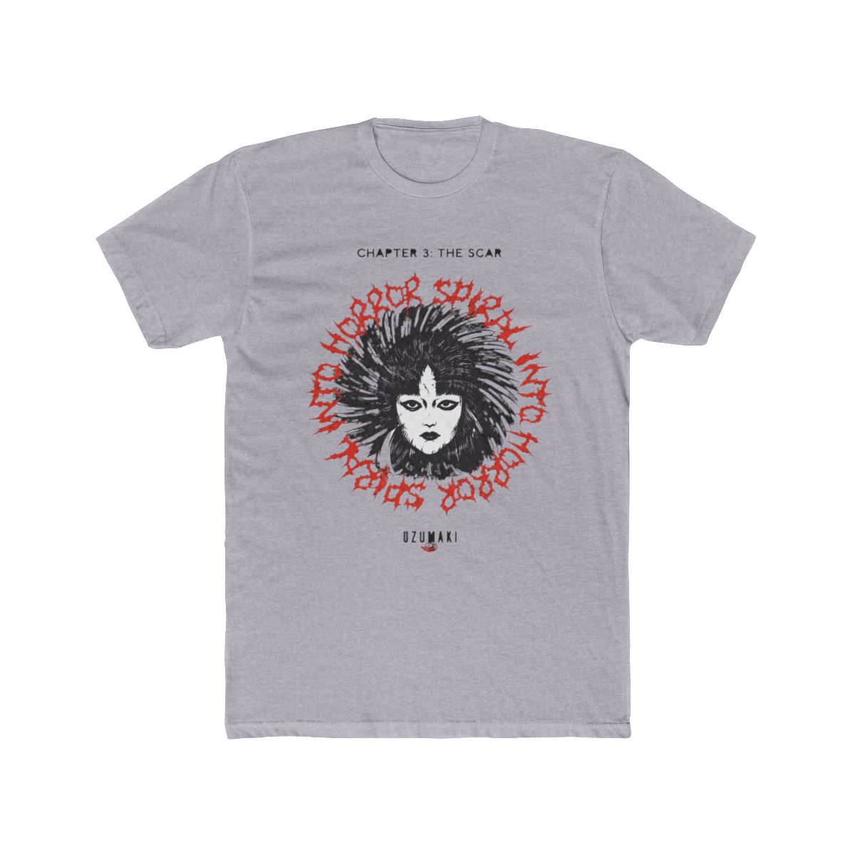 Junji Ito Uzumaki Chapter 3 Scar Dark Wash T Shirt