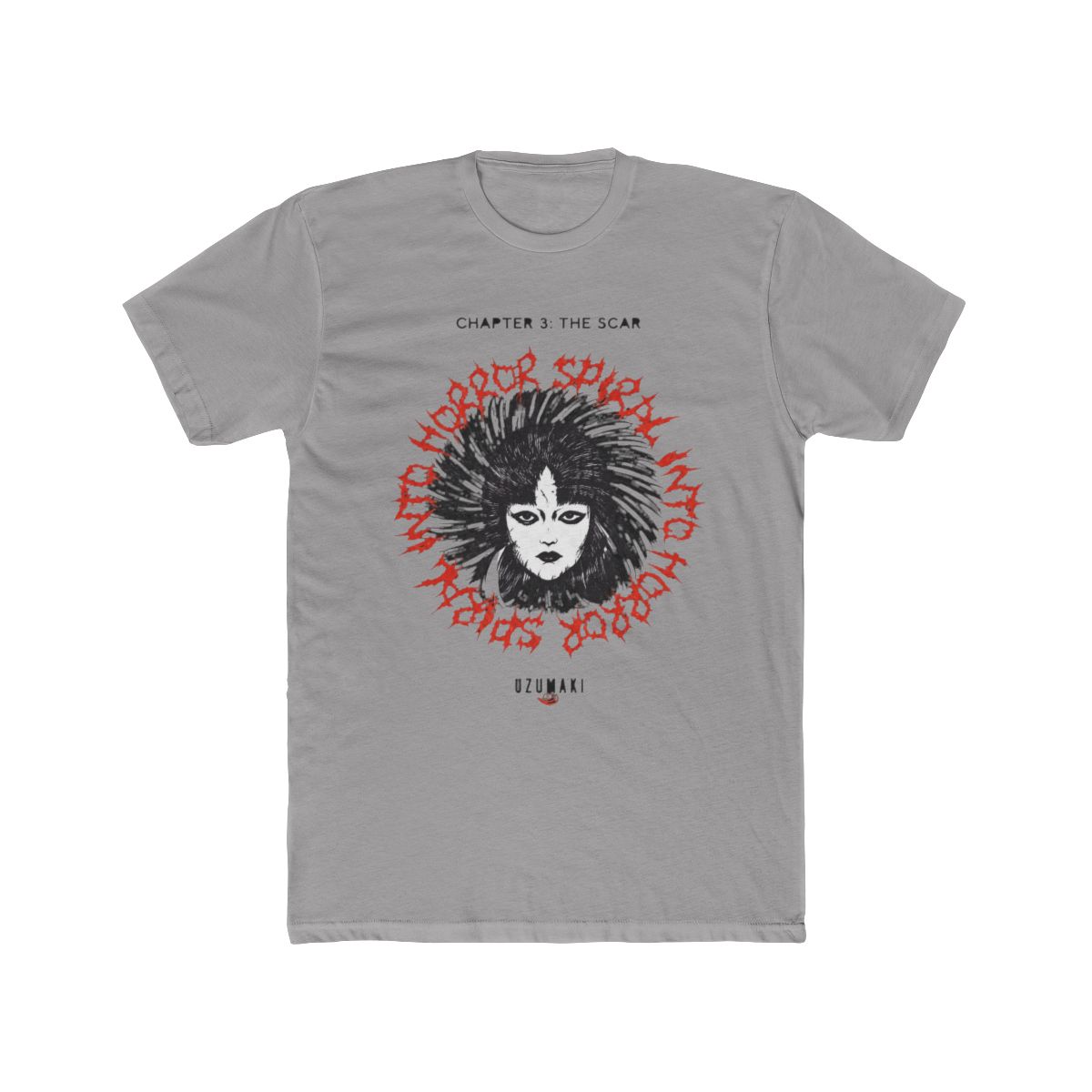 Junji Ito Uzumaki Chapter 3 Scar Dark Wash T Shirt - Official T-Shirts merchandise