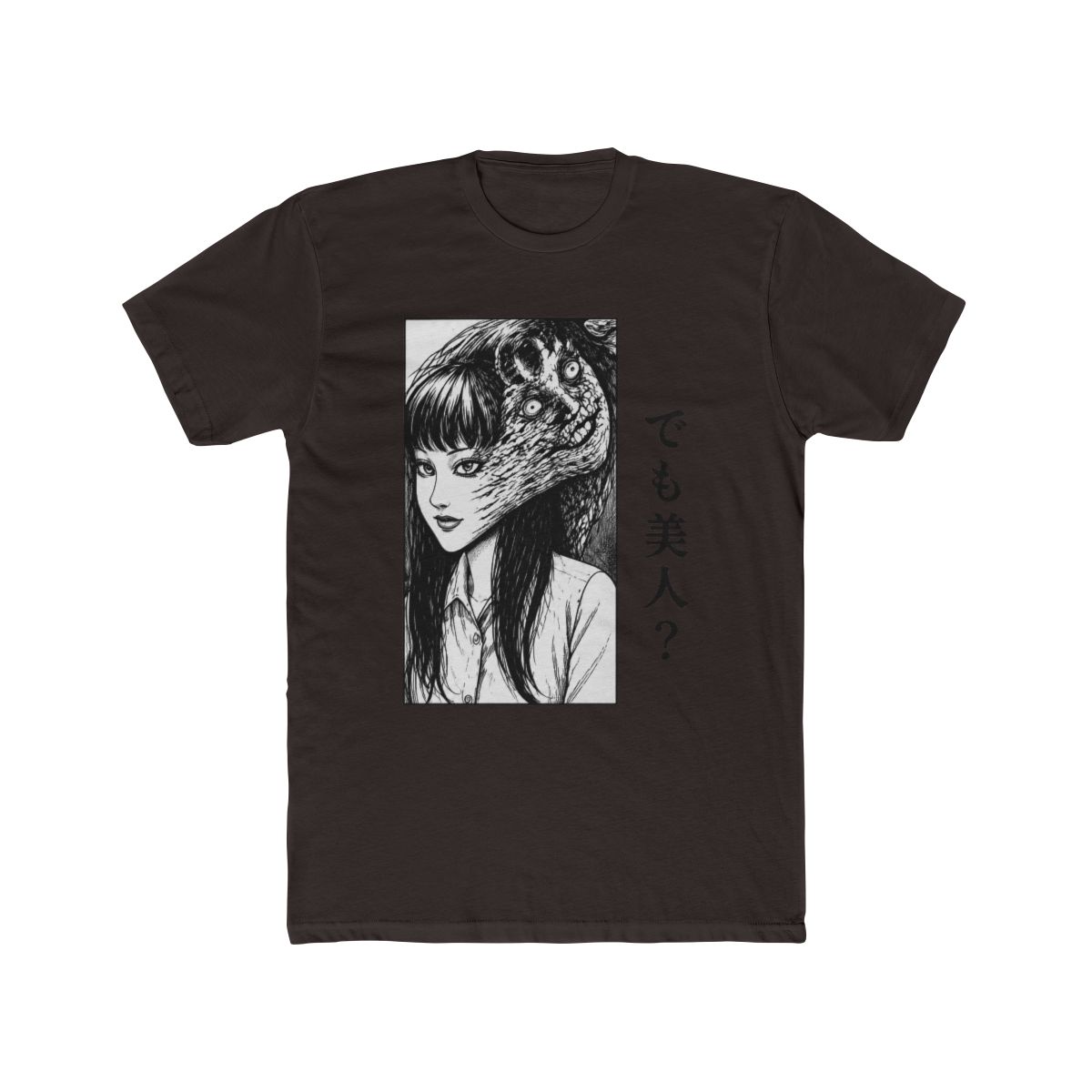 for Tomie Junji Ito -Adult Short Sleeve Cotton T Shirt Black - alternate angle 2, merchandise