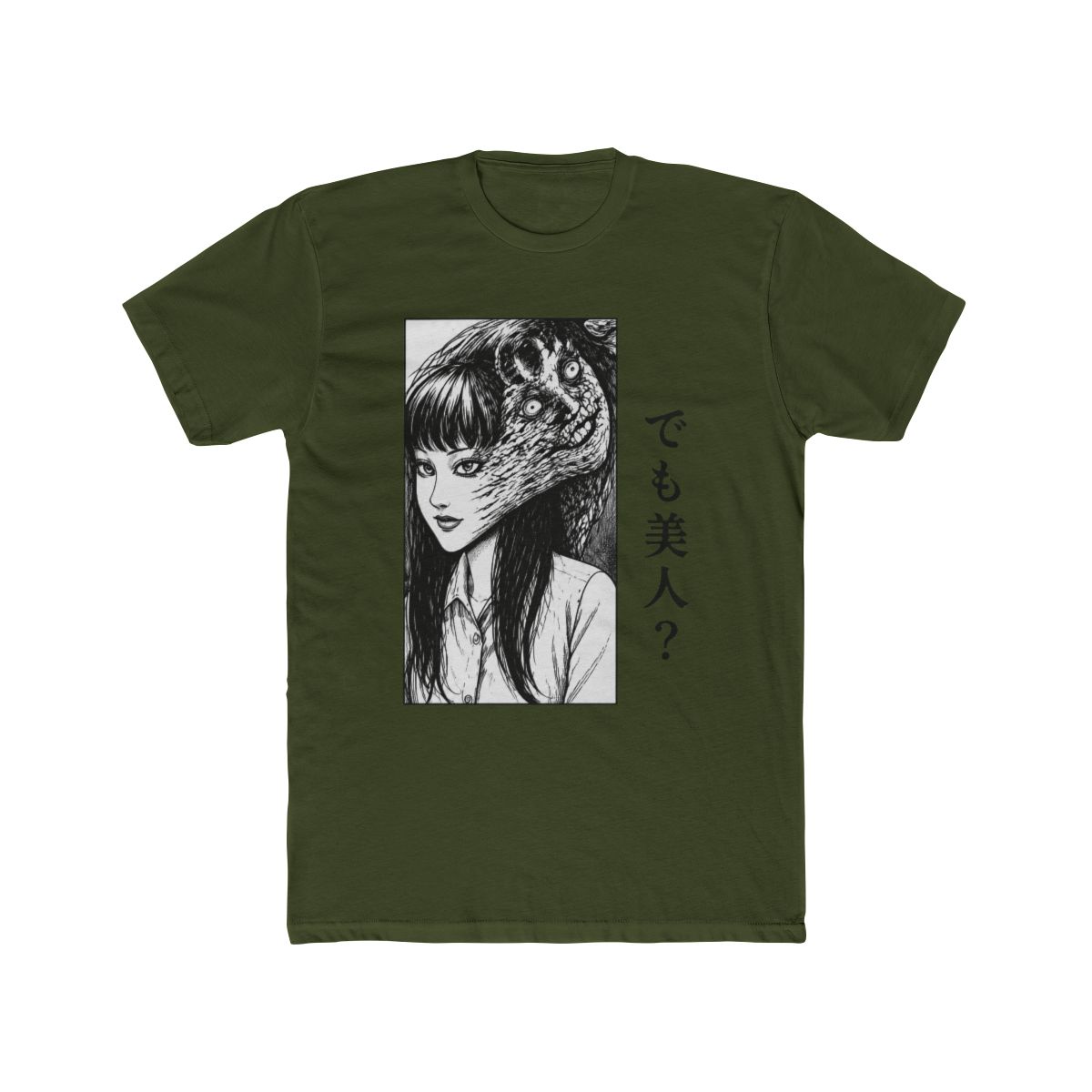 for Tomie Junji Ito -Adult Short Sleeve Cotton T Shirt Black - alternate angle 4, merchandise