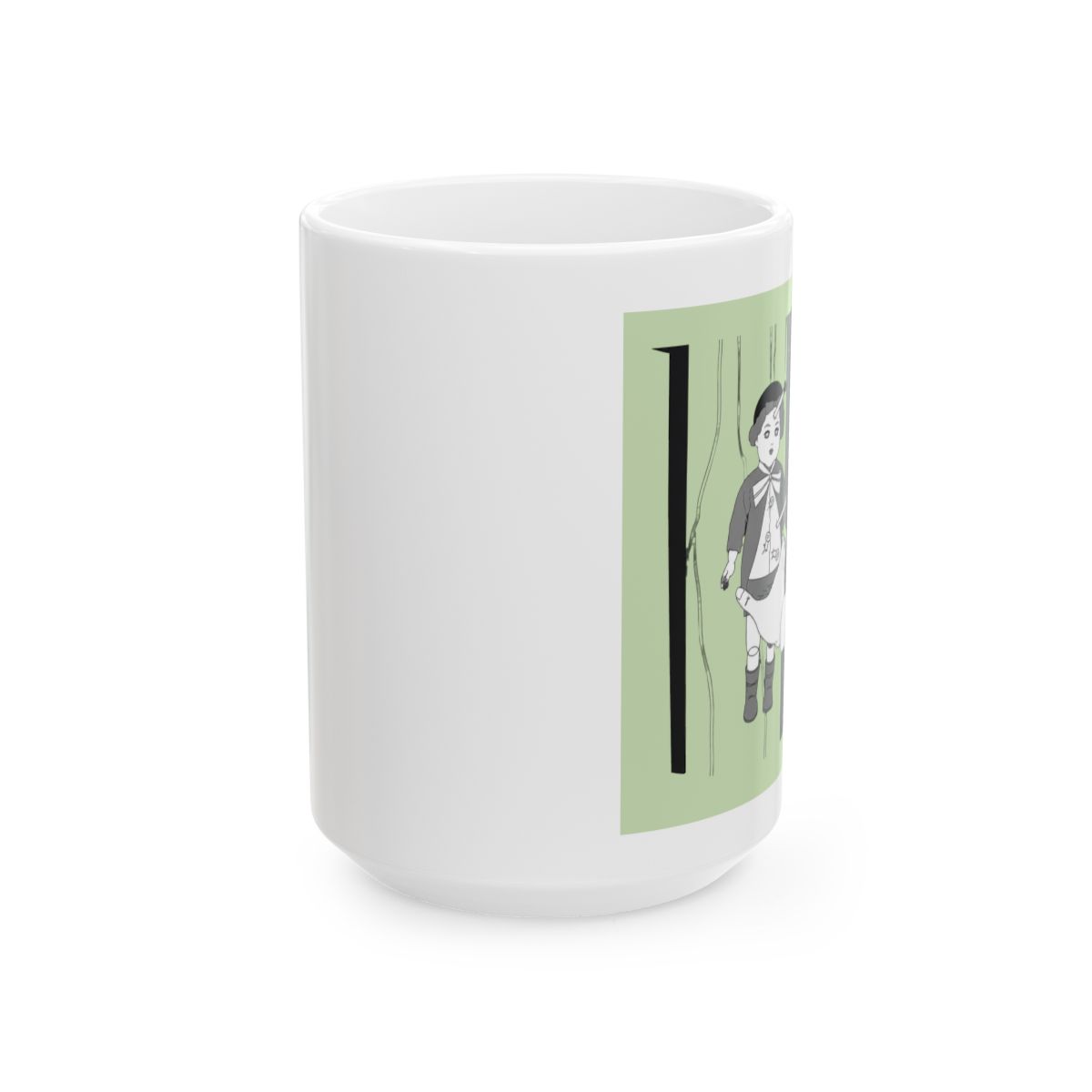 ABYSTYLE Junji Ito Souchi's Curse Ceramic Coffee Tea Mug 16 Oz. Horror Anime Manga Drinkware Dishwasher Microwave Safe Home & Kitchen Essential Gift - alternate angle 2, merchandise