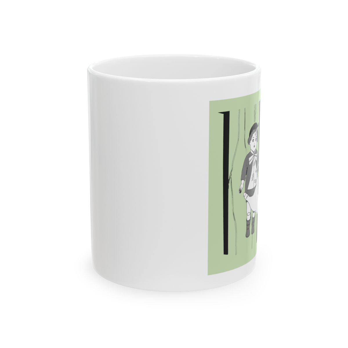 ABYSTYLE Junji Ito Souchi's Curse Ceramic Coffee Tea Mug 16 Oz. Horror Anime Manga Drinkware Dishwasher Microwave Safe Home & Kitchen Essential Gift - alternate angle 1, merchandise